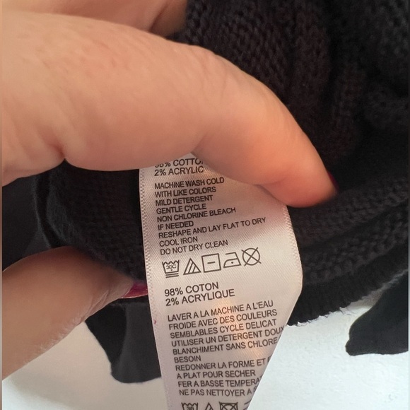 Tommy Bahama Ladies Navy with White Palm Tree Sweater size XL - Picture 7 of 8